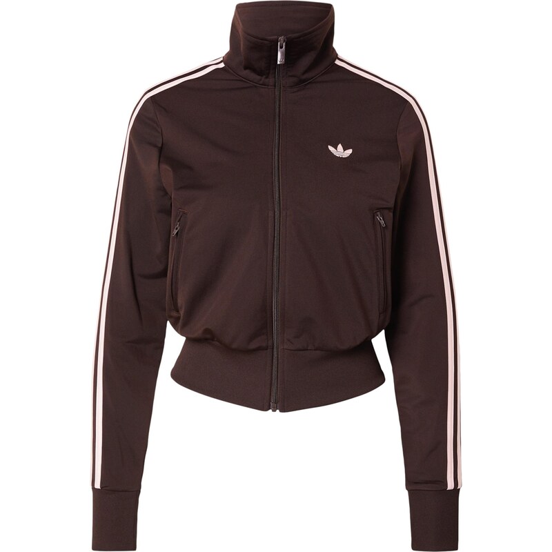 ADIDAS ORIGINALS Tepláková bunda Firebird Classic tmavohnedá / biela 68468221