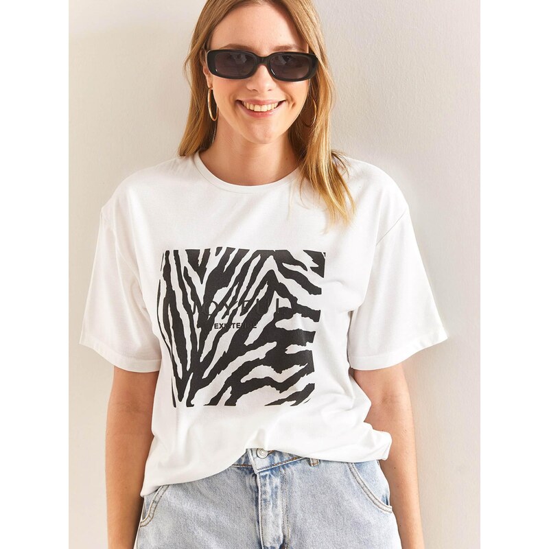 Bianco Lucci Tričko čierna / biela 68468281