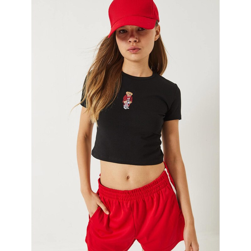 Bianco Lucci Tričko hnedá / červená / čierna / biela 68468336