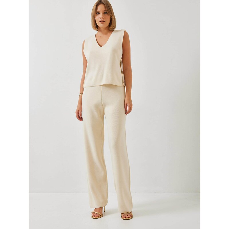 Bianco Lucci Nohavicový kostým piesková 68468343