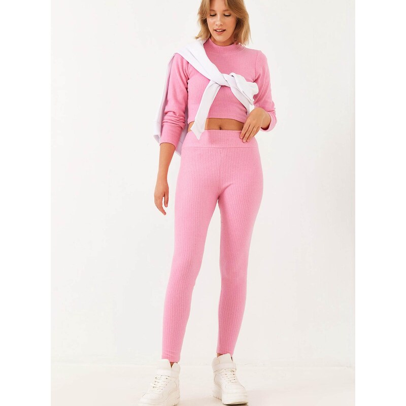 Bianco Lucci Nohavicový kostým svetloružová 68468363