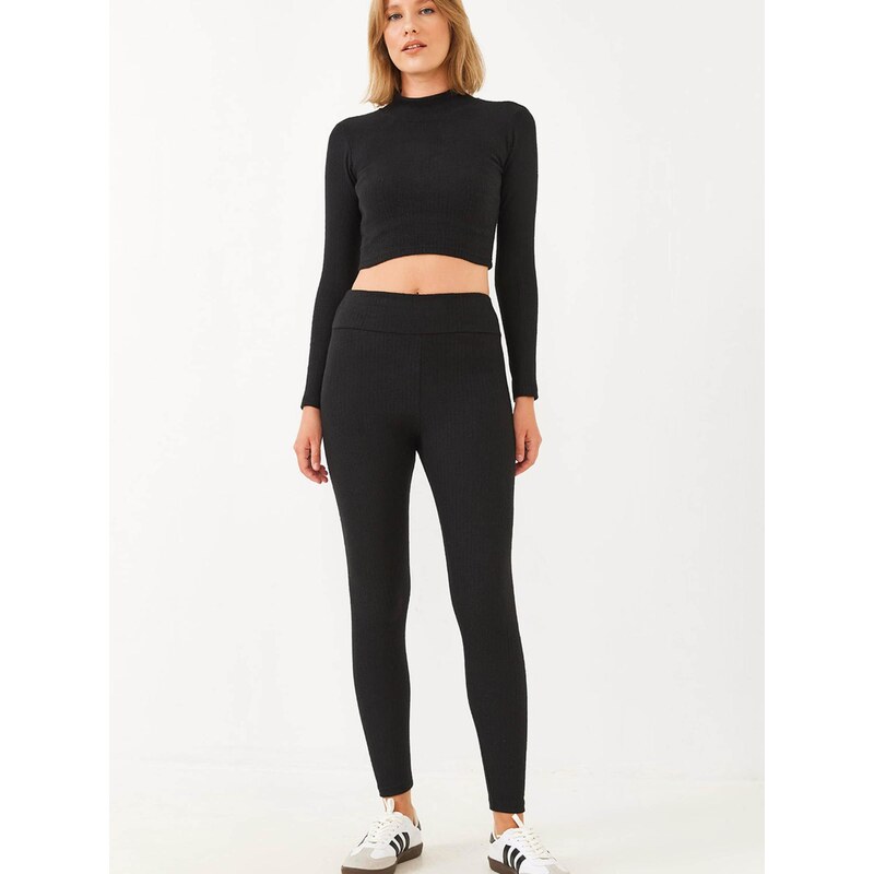 Bianco Lucci Nohavicový kostým čierna 68468381