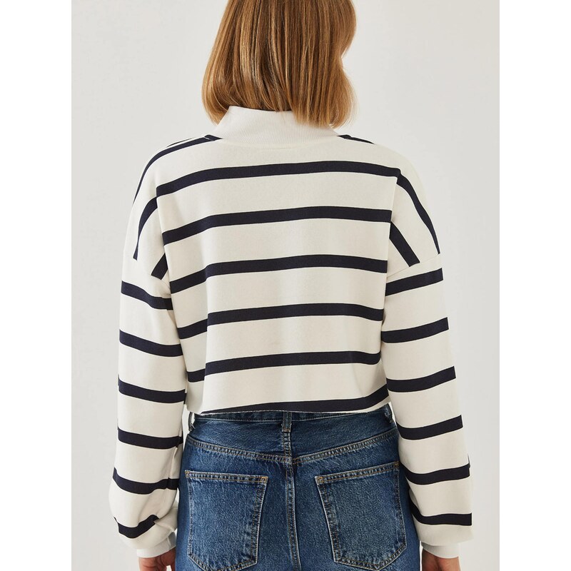 Bianco Lucci Mikina tmavomodrá / biela 68468400