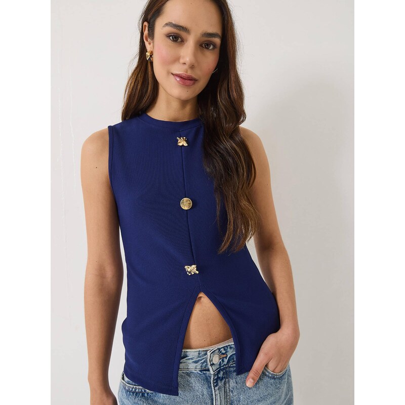 Bianco Lucci Top námornícka modrá 68468388