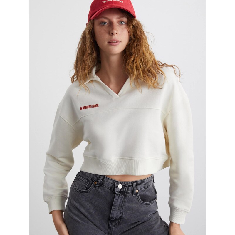 Grimelange Mikina nebielená / červená 68468481