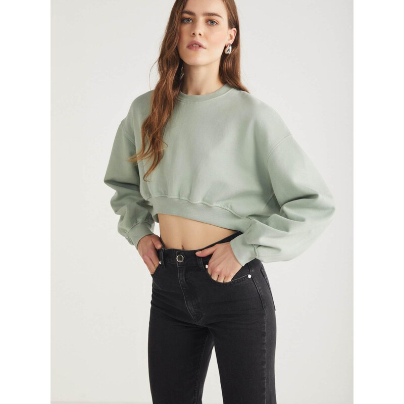 Grimelange Mikina pastelovo zelená 68468506