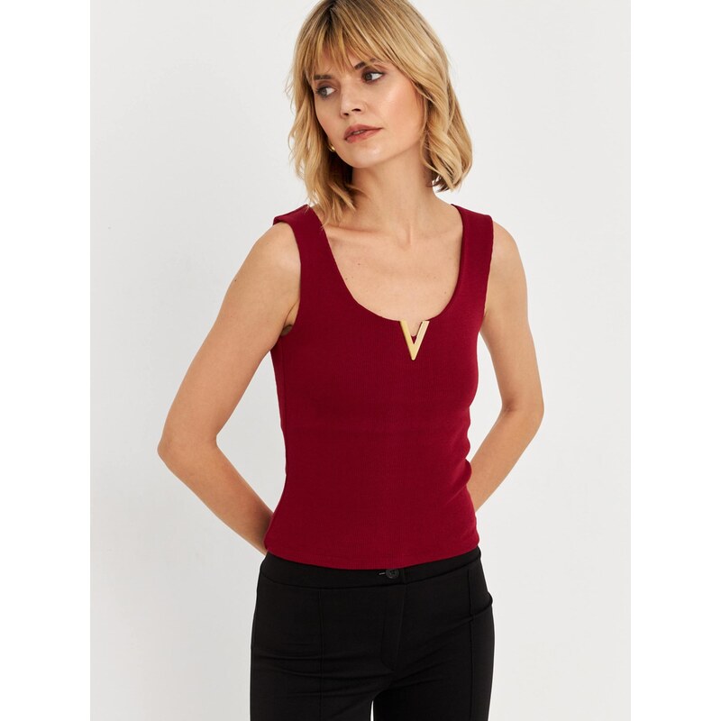 Cool & Sexy Top burgundská 68468529
