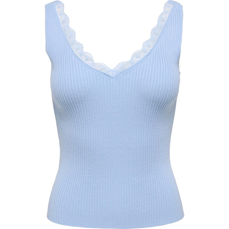 JDY Vyšívaný top JDYNANNA svetlomodrá 68468577
