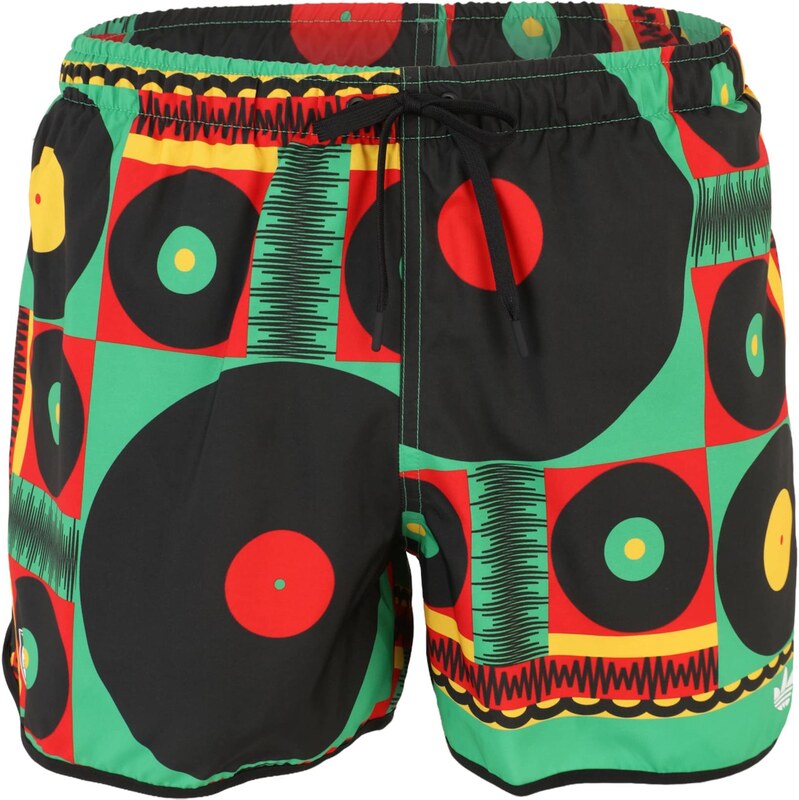 ADIDAS ORIGINALS Plavecké šortky JFF žltá / nefritová / červená / 68468599