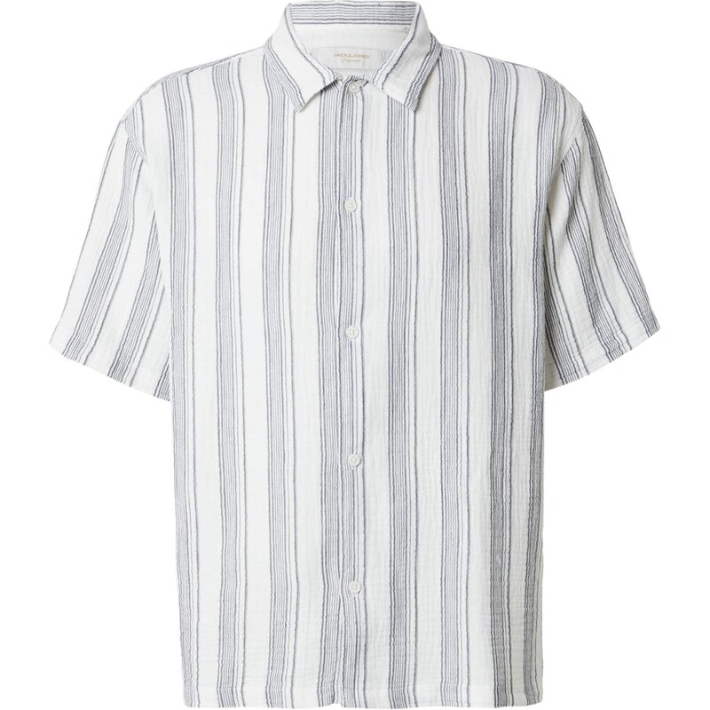 JACK & JONES Košeľa JORNANTUCKET tmavomodrá / biela 68468650