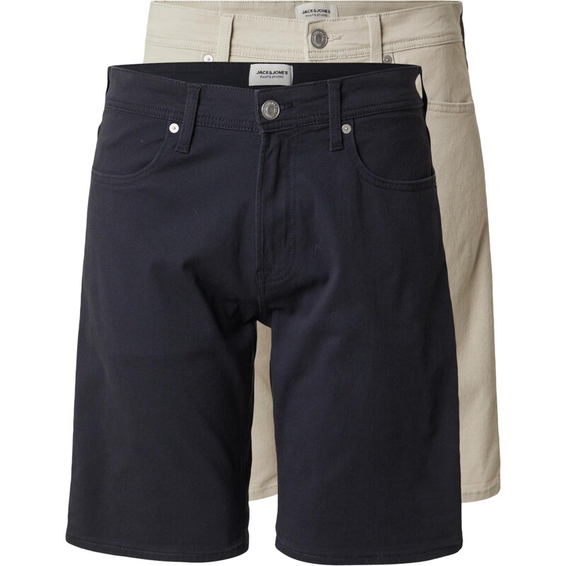 JACK & JONES Nohavice JPSTRICK DYLAN béžová / tmavomodrá 68468719
