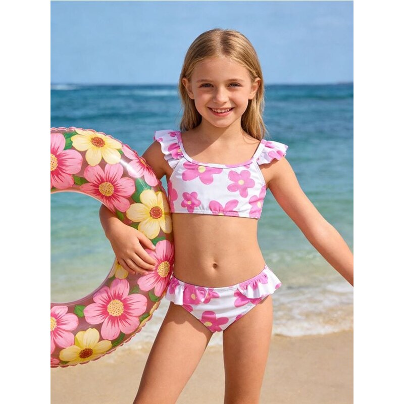 Sinsay - Dvojdielne plavky s kvetinovým motívom - ružová 68463878