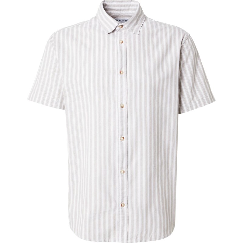 JACK & JONES Košeľa JJCHAD kamenná / biela 68468740