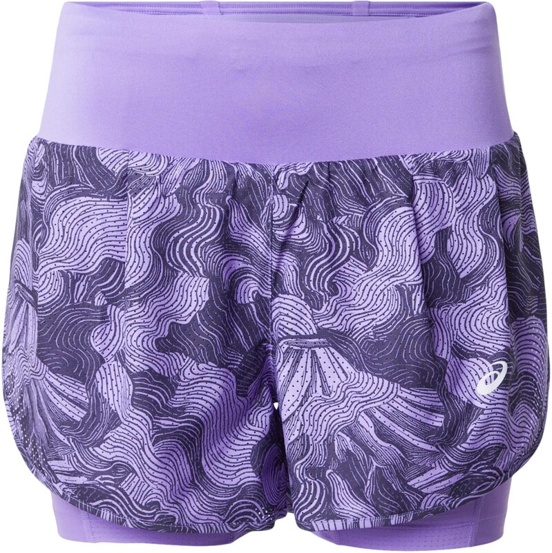 ASICS Športové nohavice ROAD námornícka modrá / svetlofialová 68468722