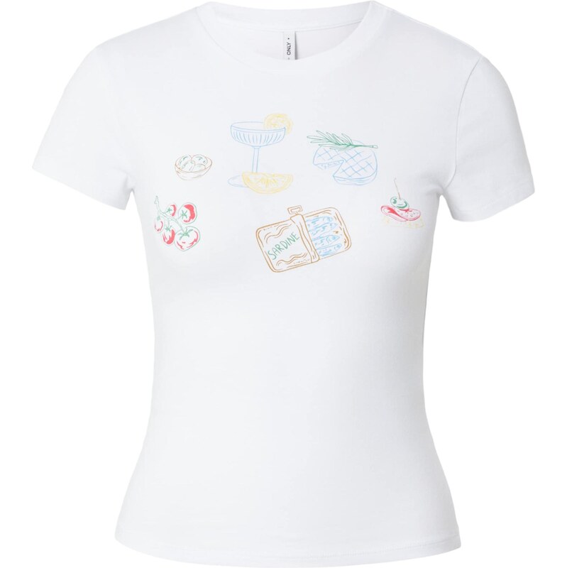 ONLY Tričko ONLWINSLET svetlomodrá / žltá / červená / biela 68468863