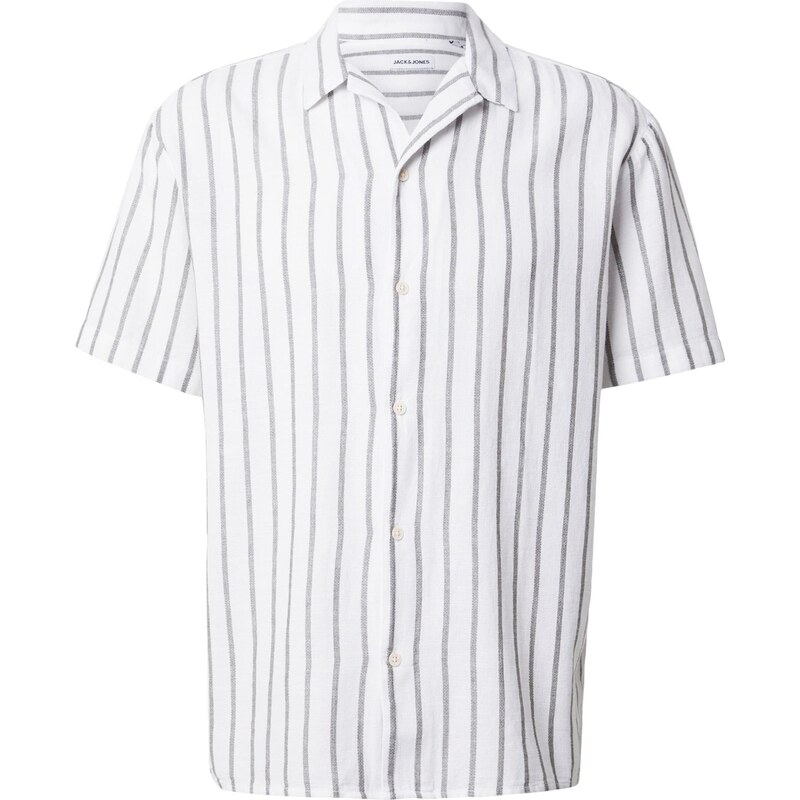 JACK & JONES Košeľa JJELIAM sivá / biela 68468902