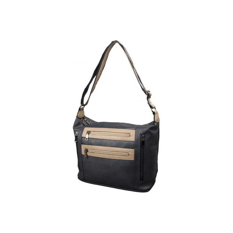 Veľká Kabelka cez rameno 2 Priehradky dariya 29x25x15cm modrá/krémová 62701131