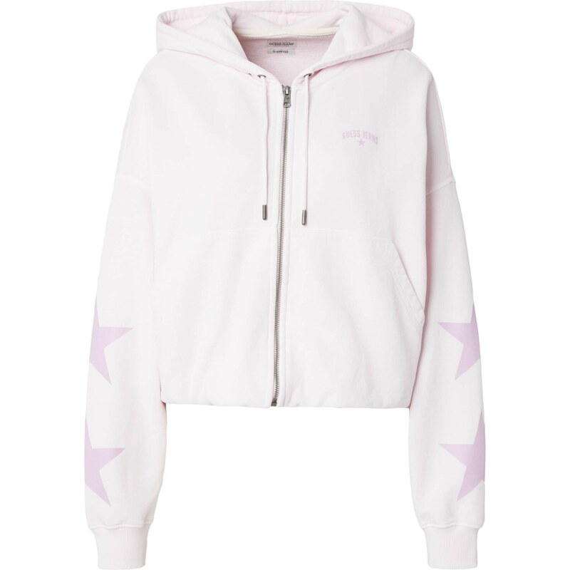 GUESS JEANS Tepláková bunda levanduľová / svetlofialová 68469055