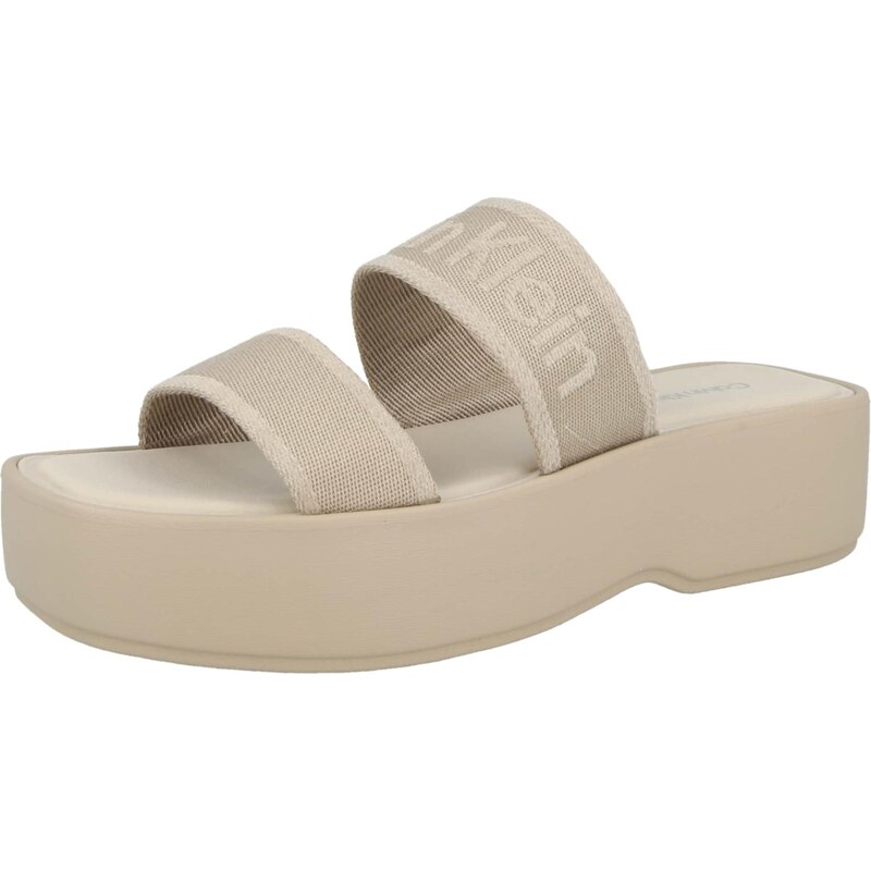 Calvin Klein Šľapky tmavošedá / sivobéžová 68469033