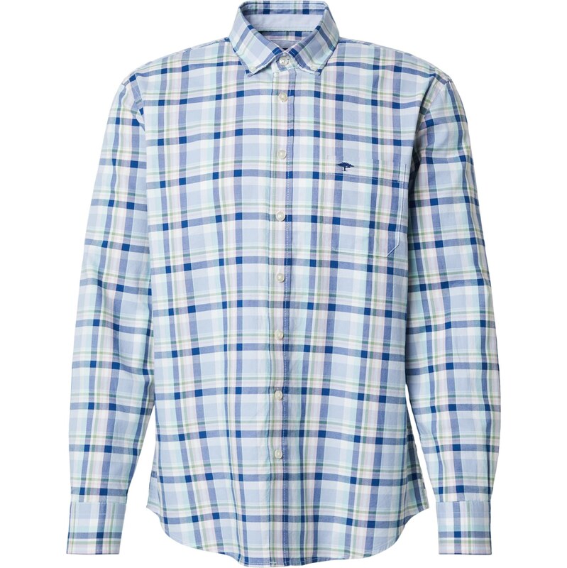 FYNCH-HATTON Košeľa námornícka modrá / svetlomodrá / trávovo zelená 68469098