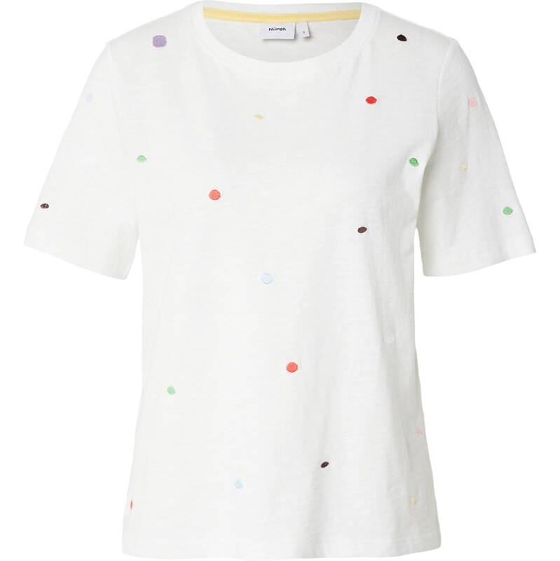 NÜMPH Tričko DELORA pastelovo modrá / svetlozelená / fialová / biela 68469186