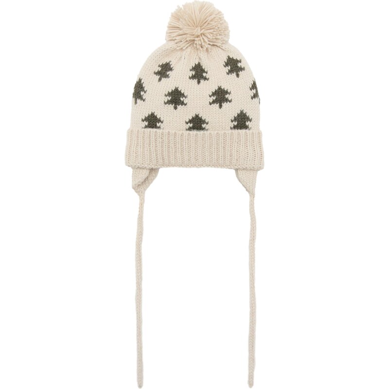 MANGO KIDS Čiapky Bosque piesková / tmavozelená 68469353