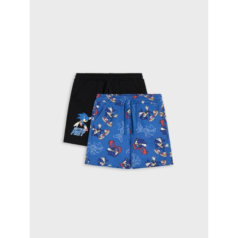 Sinsay - Bavlnené šortky 2 pack Sonic the Hedgehog - viacfarebná 68465994
