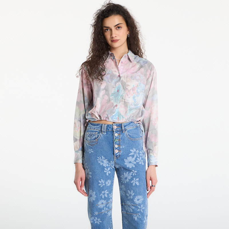 Košeľa Desigual Cam Flowers Lacroix Shirt Red S 68464639