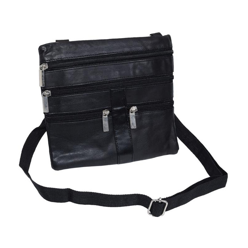 Impex Taška cez rameno (peňaženka na krk) z jahňacej kože nappa - 68464806