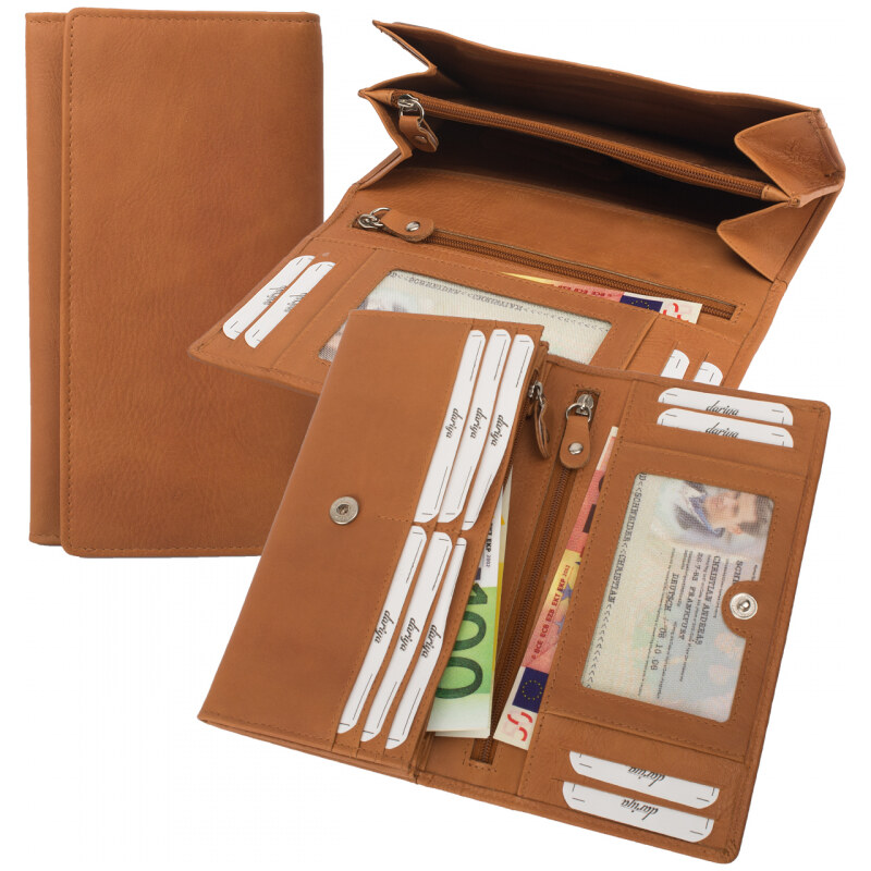 Impex Ochrana RFID - Veľká dámska peňaženka s 10 slotmi na karty - 68465767