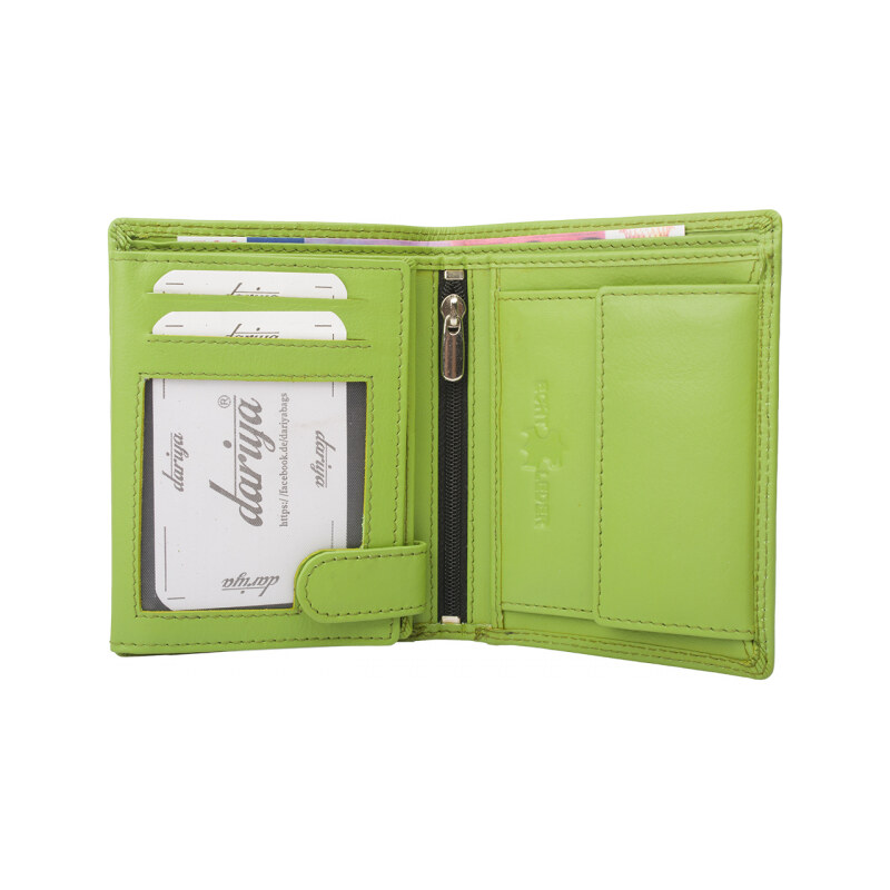 Impex Kvalitná peňaženka z hovädzej kože s dvojitým prešívaním - 68465774