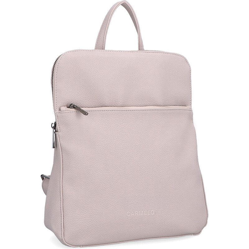 Mestský batoh zo syntetickej kože Carmelo ružová 4269 LI 68466828