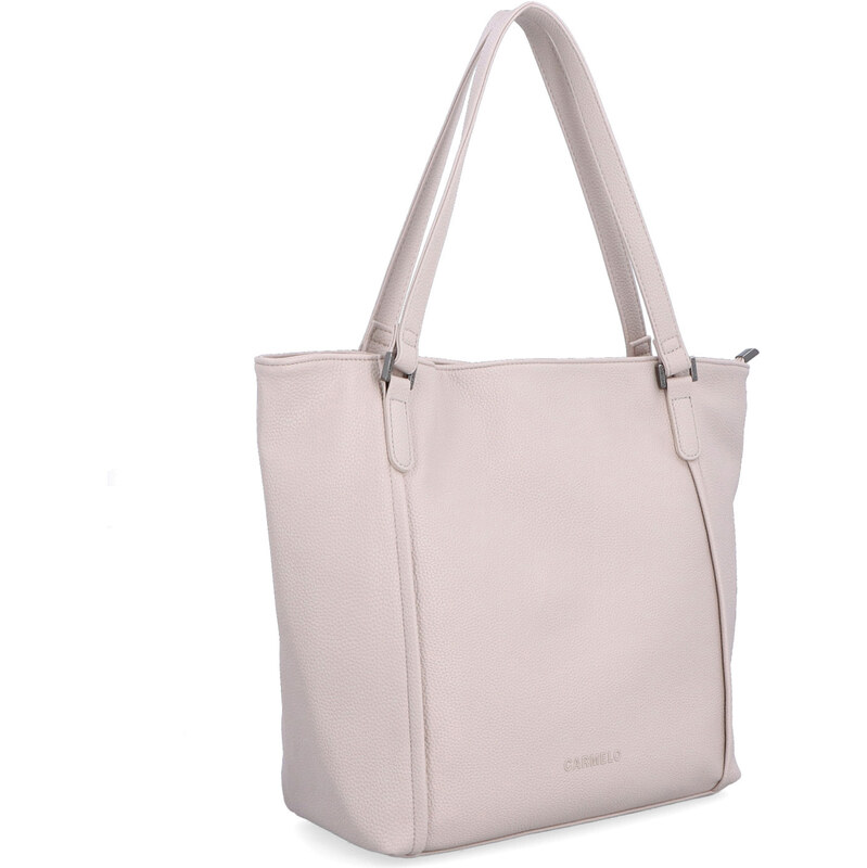 Kabelka zo syntetickej kože cez rameno Carmelo ružová 4274 LI 64020305