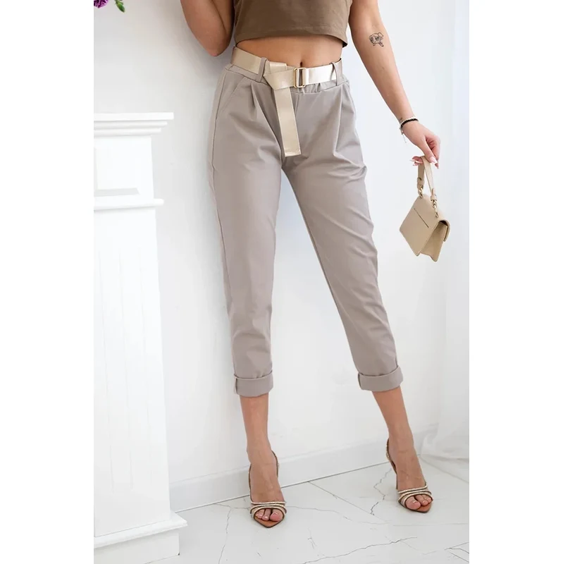 K-Fashion Nohavice Puntor s opaskom Fango 68466529