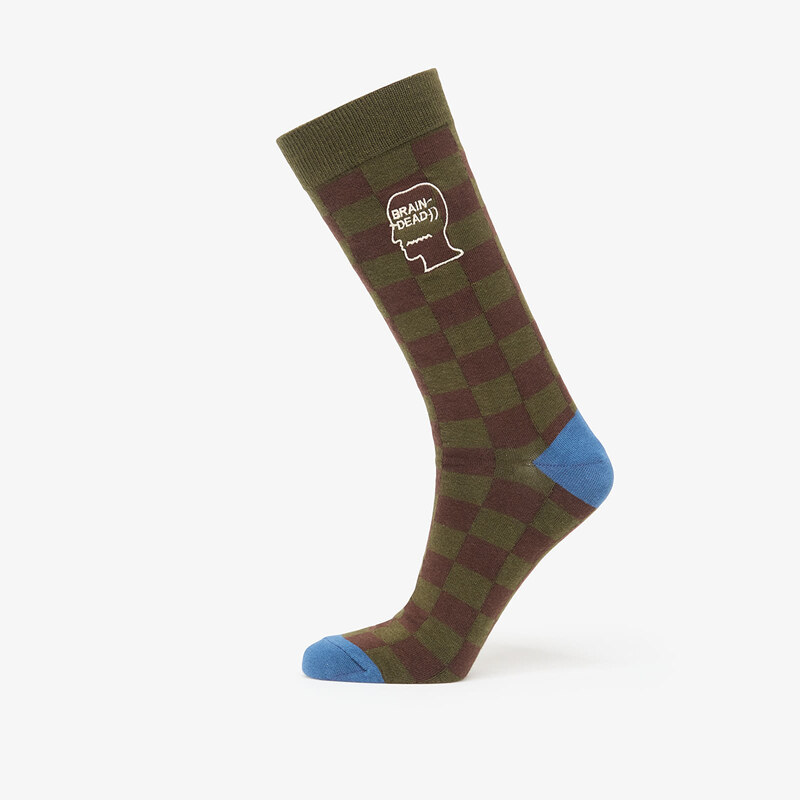 Ponožky Brain Dead Logohead Dress Socks Chckr Universal 68469619