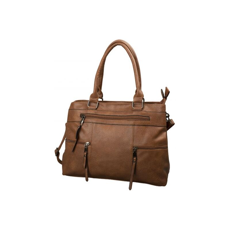 Impex kabelka dariya s 2 hlavnými priehradkami - hnedá - PU 68467437