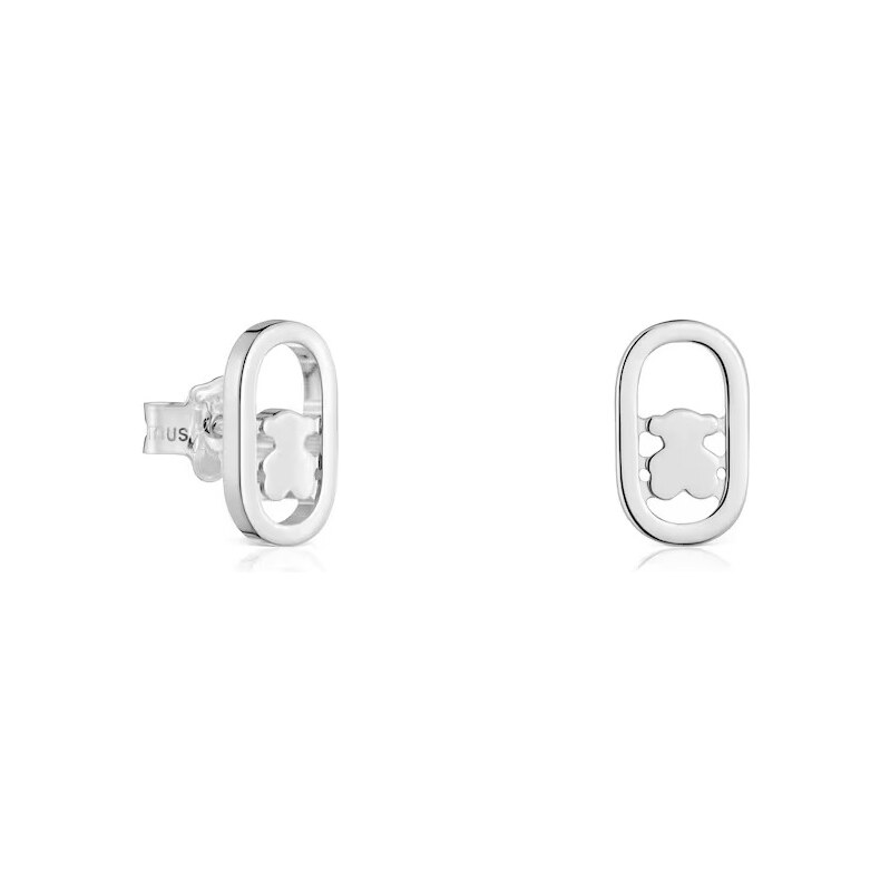 Tous Strieborné oválne kôstky s medvedíkom Camille 1004560200 68467532