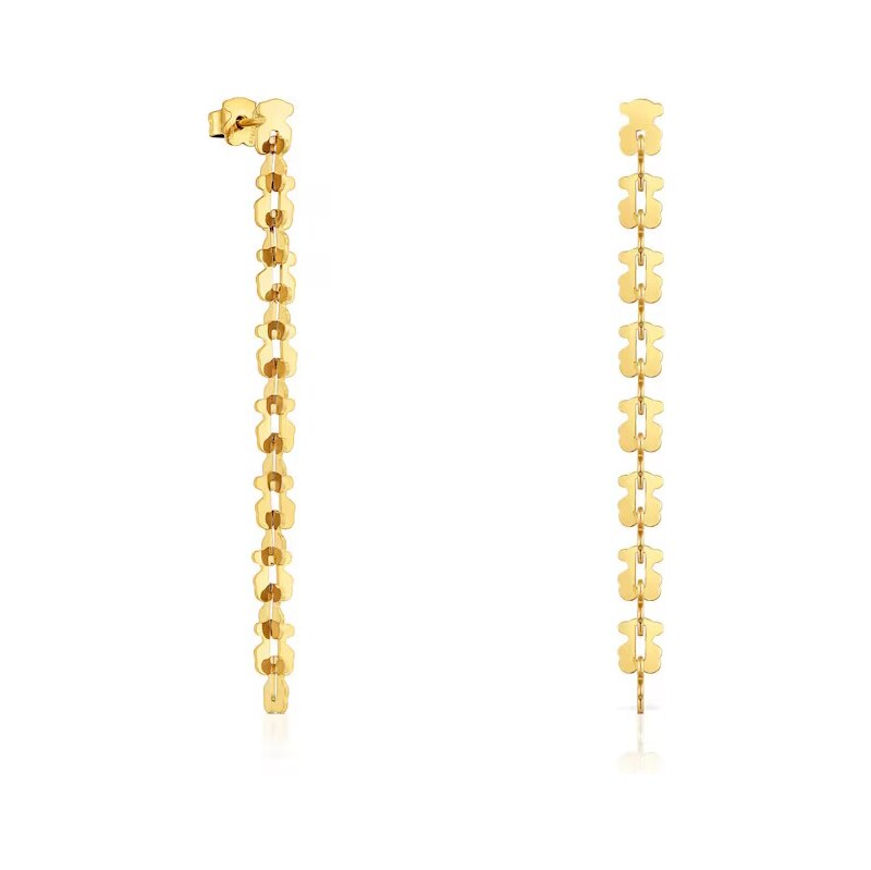 Tous Dlhé pozlátené náušnice Carrusel 1004573000 68467563