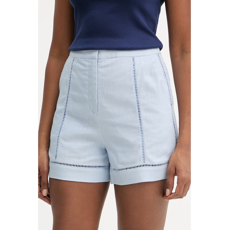 Karl Lagerfeld šortky dámske s prímesou ľanu 68493831