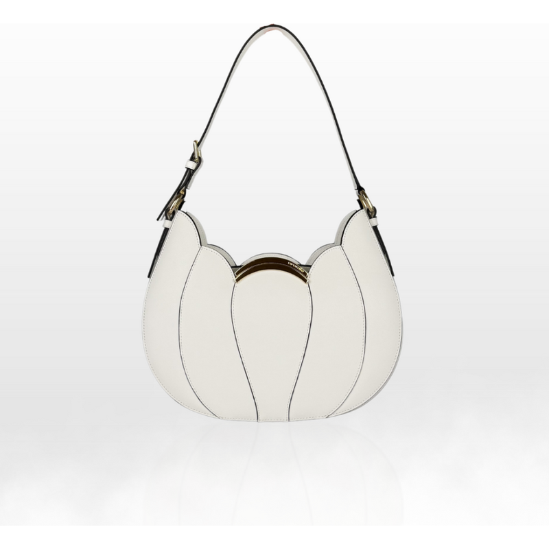 CROMIA MELIA kožená kabelka biela 68469565