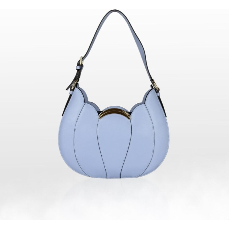 CROMIA MELIA kožená kabelka svetlomodrá 68469566