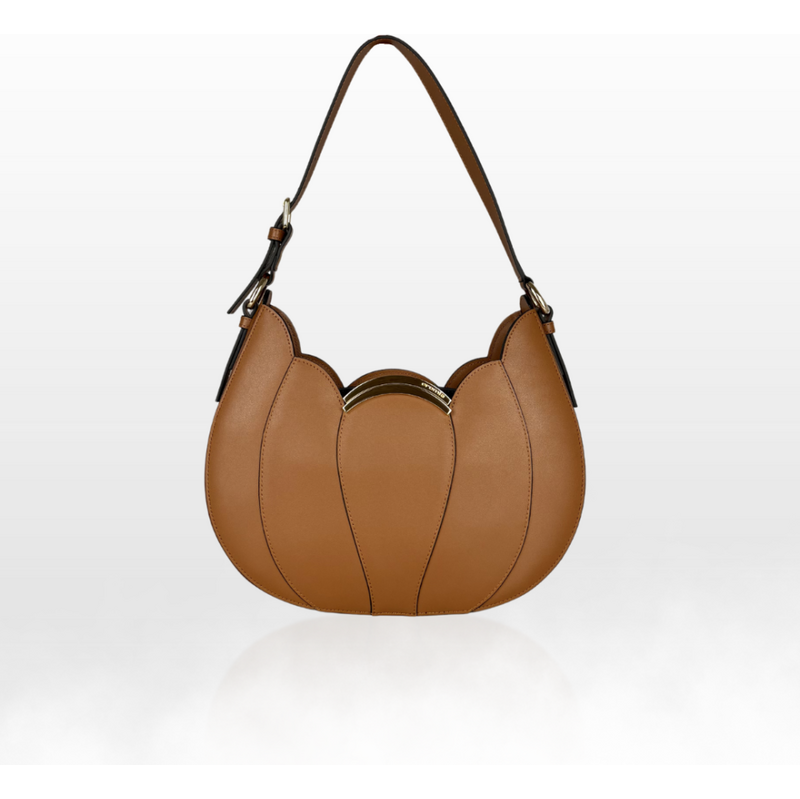 CROMIA MELIA kožená kabelka oriešková 68469567