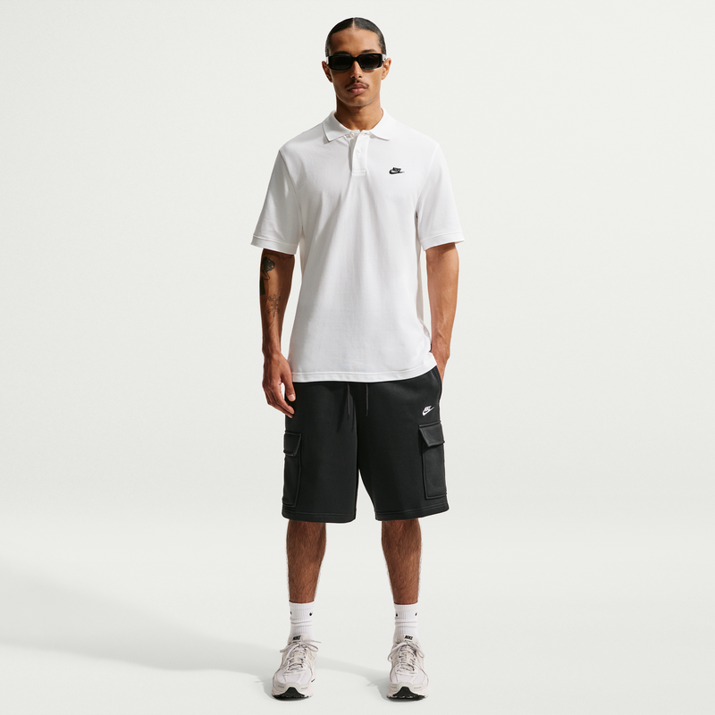Nike Club Mens Fleece Cargo Shorts - Black - Cotton/Polyester 68469765