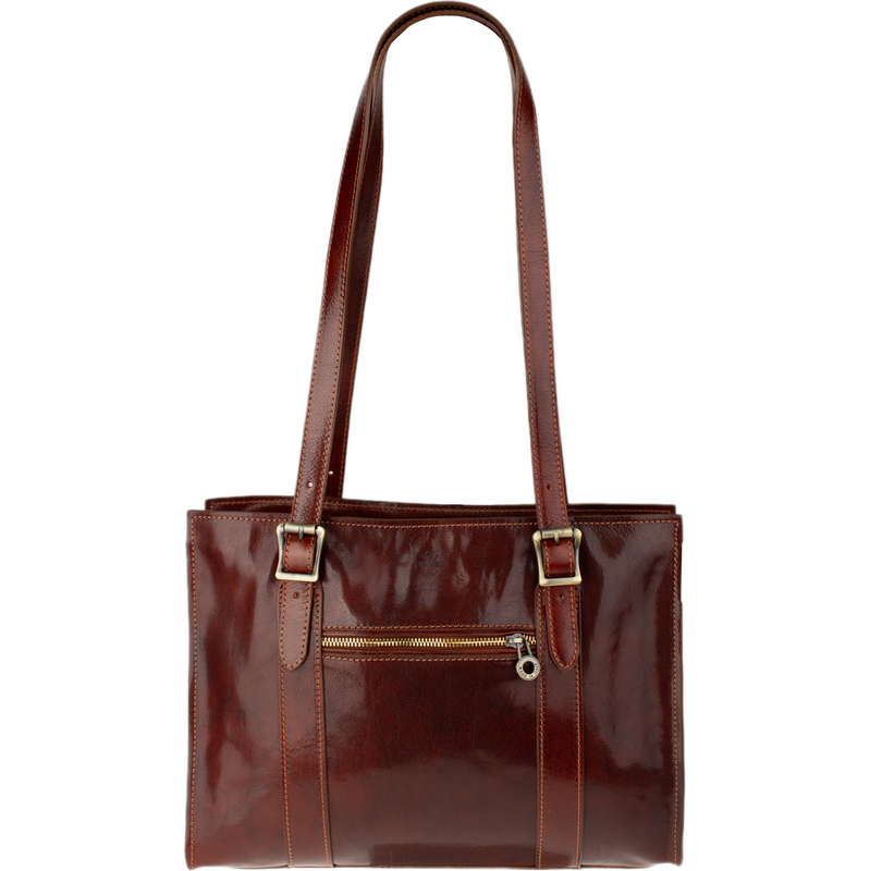 Hnedá kožená talianska kabelka Siena Marrone NovaKabelka.sk 68470562