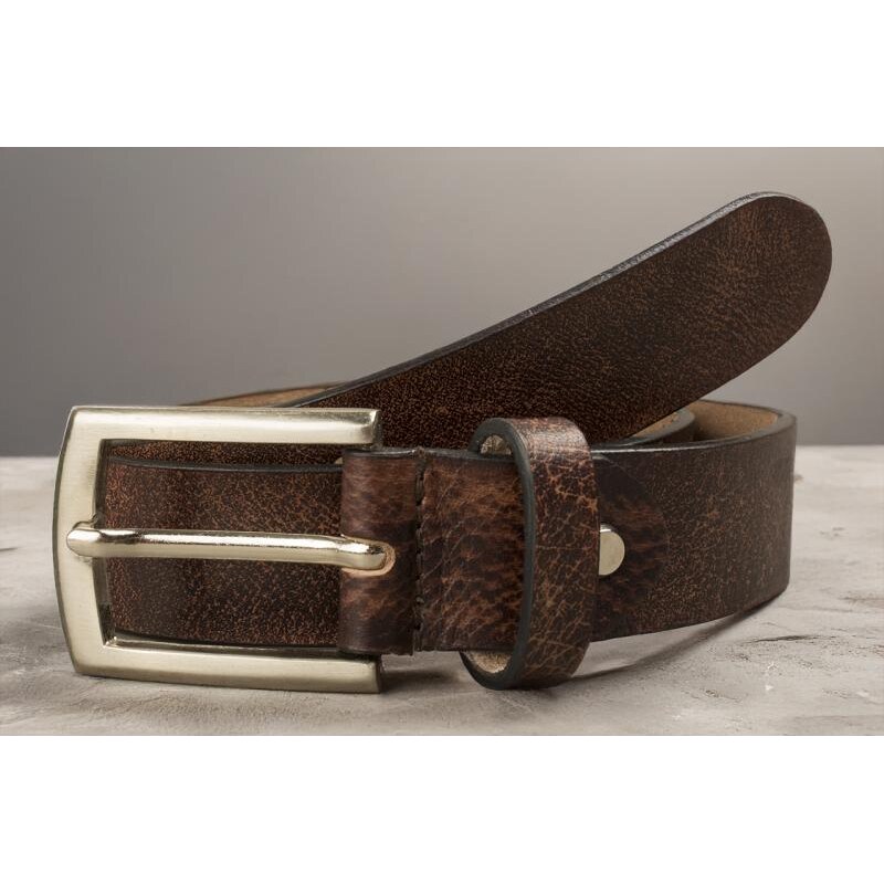 Impex Celokožený opasok Buffalo 10 kusov - rôzne dĺžky hnedý 68470565