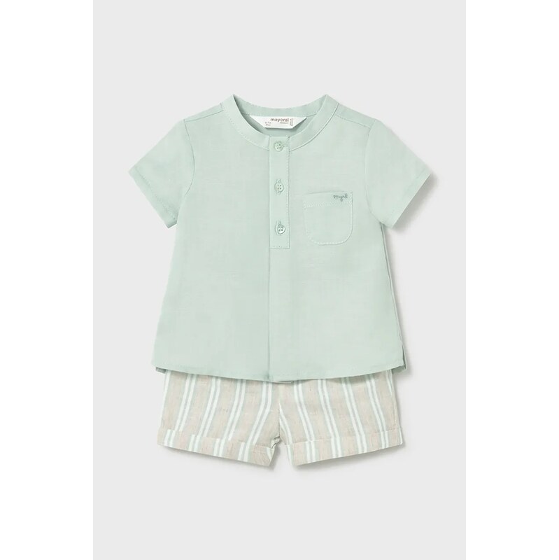 Detská súprava s prímesou ľanu Mayoral Newborn 68471044