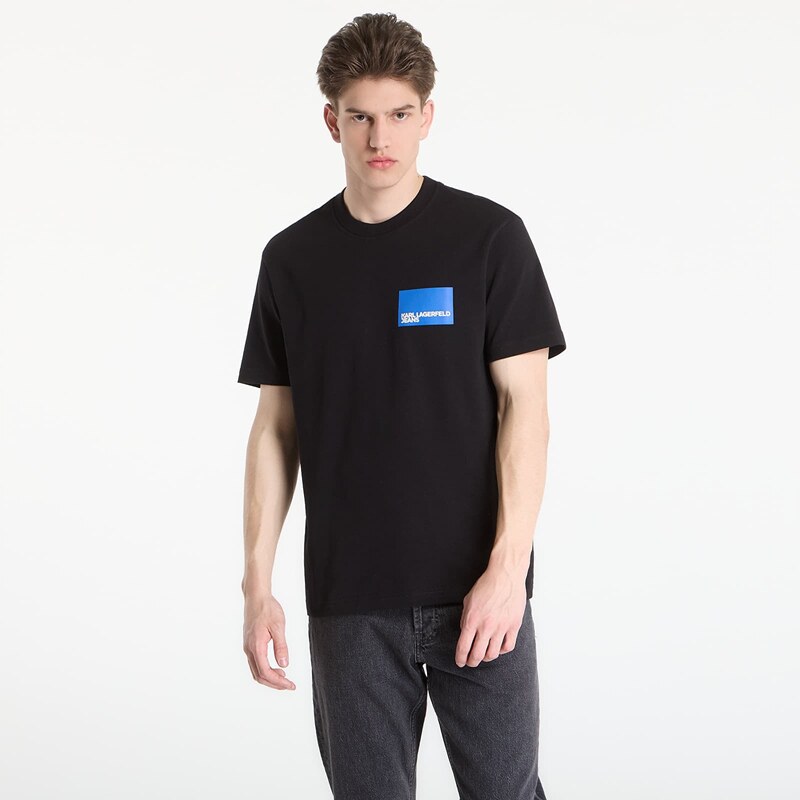 Tričko Karl Lagerfeld Jeans Reg Ss Box Logo Tee Black S 68471123