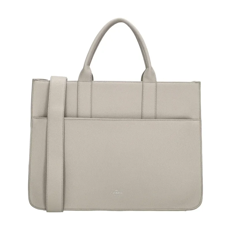 Charm London Béžová elegantná shopper kabelka „Princetown“ 68471079