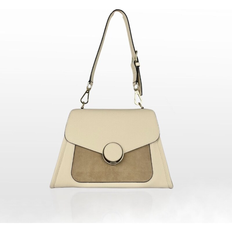 CROMIA LUCY kožená kabelka béžová 68471248