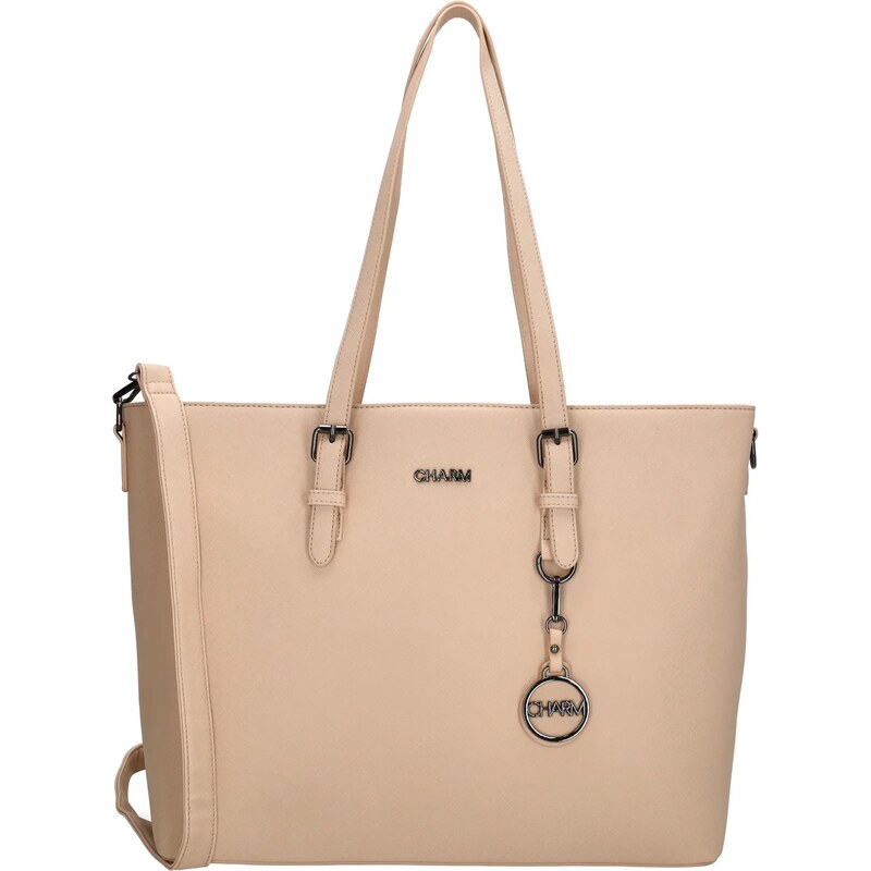 Charm London Ružová prémiová shopper kabelka „Rachel“ 68497155